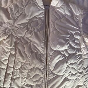 Marimekko White Floral Quilted Puffer Jacket
